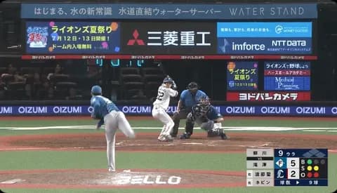 【日本ハム】柳川大晟、3セーブ目!角度エグい直球で“サクサク”三者斬り!