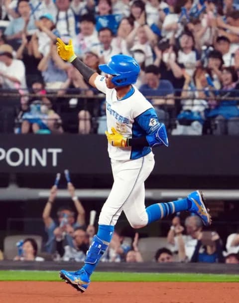 【日本ハム】水谷瞬 初回先頭打者弾! 通算5本目、楽天・早川から3本目「一発で仕留められてよかった」