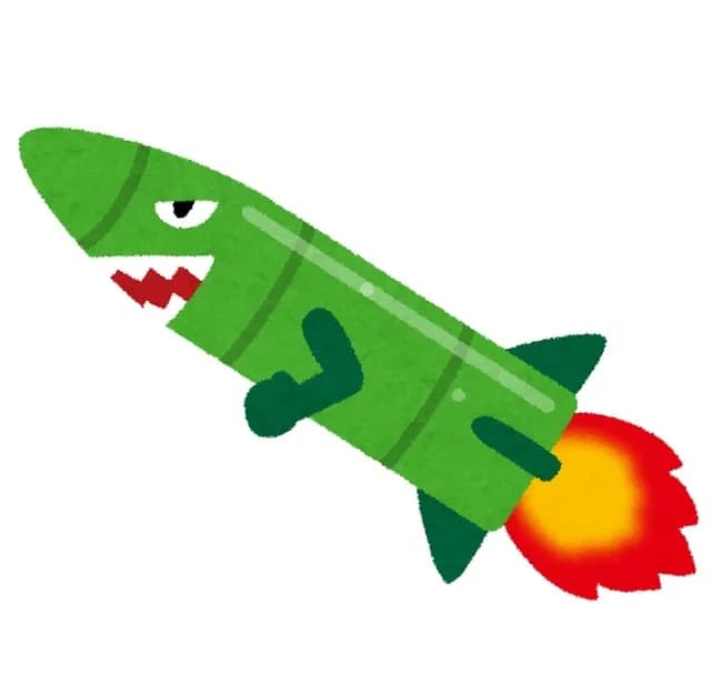 ことわざの一部をミサイルにすると戦争が始まる