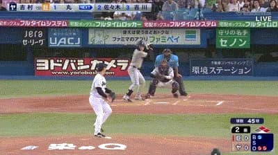 【ヤクルト対巨人13回戦】巨人、2回表2アウト一二塁から丸のタイムリーツーベースで先制!!!!!!!!!!