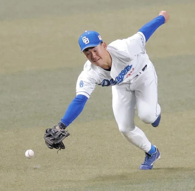 中日尾田 9盗塁 6盗塁死 5牽制死