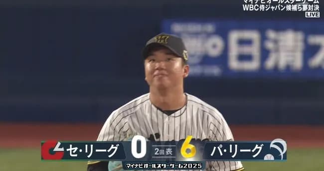 【悲報】阪神村上、オールスターで2回6失点の大炎上