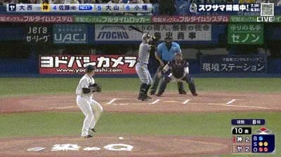 【ヤクルト対阪神14回戦】阪神、延長10回表に佐藤輝明のタイムリーツーベースで勝ち越し!!!!!!!!!!!!!