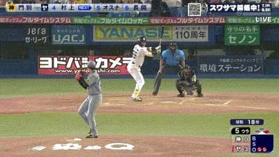 【ヤクルト対阪神16回戦】ヤクルト・村上、阪神・門別から第3号2ランホームラン!!!!!!!!!!!!!!!!!!