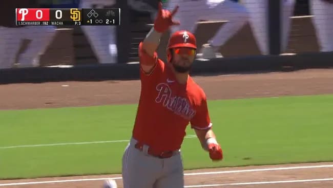 シュワバー 38号ホームラン 254 38本 88打点 10盗塁