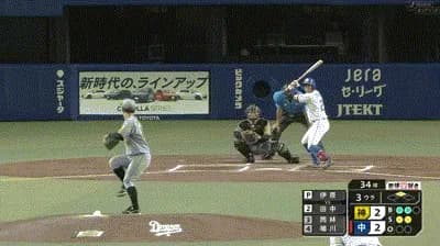 【中日対阪神16回戦】中日、3回裏無死二塁から田中幹也のタイムリーで再び勝ち越し!!!!!!!!!!!