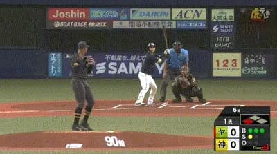 【阪神対ヤクルト18回戦】ヤクルト、初回1アウト三塁から長岡の犠牲フライで先制!!!!!