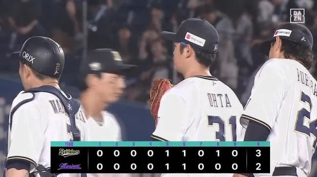 【ロッテ対オリックス17回戦】オリックスが3-2でロッテに勝利し連敗5でストップ!ビジターでの連敗も8で止めた!8回に若月が決勝打!ロッテは3連敗