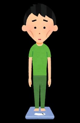 【悲報】少食ワイ、体重がどんどん減っていく