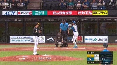 【日本ハム対ソフトバンク20回戦】日本ハム・万波、ソフトバンク・藤井から第19号勝ち越しソロホームラン!!!!!!!!!!!!!!