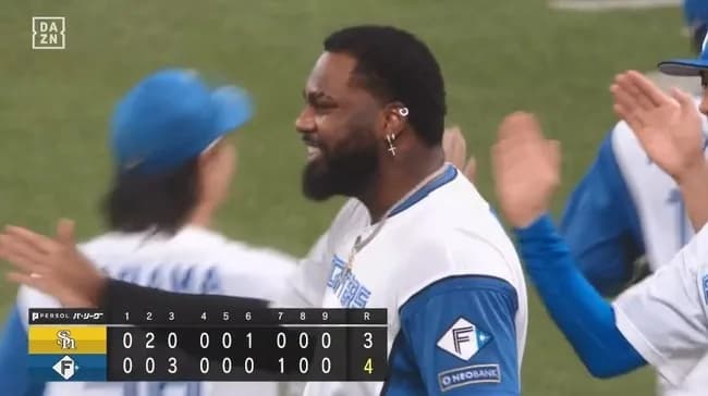 【日本ハム対ソフトバンク20回戦】日本ハムが逆転勝ちでソフトバンクのM点灯阻止!大接戦制して2・5ゲーム差に!同点の七回に万波が決勝の19号ソロ!