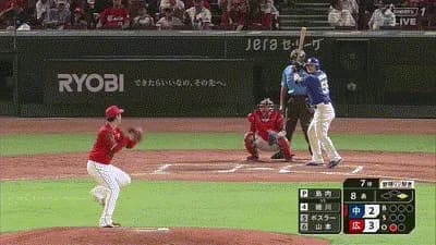 【広島対中日21回戦】中日・細川成也、広島・島内から第12号逆転2ランホームラン!!!!!!!!!!!!!!!!!!!!!