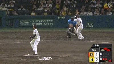【阪神対巨人23回戦】巨人、5回表に4番・岸田のタイムリーツーベースで同点に追いつく!岸田は今日3打数3安打!!!!!!!!!!!!!