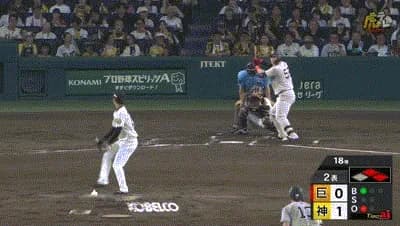 【阪神対巨人23回戦】巨人、2回表1アウト一二塁からリチャードのタイムリーで同点に追いつく!!!!!!!!!!!!!