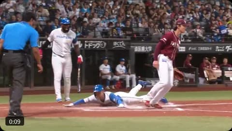 【日本ハム】石井一成、好走塁で追加点!相手の隙を逃さず生還