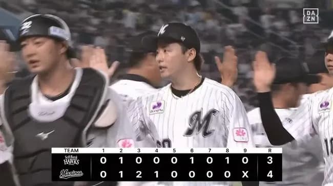 【ロッテ対ソフトバンク23回戦】ロッテが4-3でソフトバンクに連勝しカード勝ち越し!佐藤2試合連続弾!友杉プロ1号!小島が7勝目!ソフトバンクは逆転負けで連敗