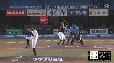 【ロッテ対ソフトバンク23回戦】ソフトバンク・谷川原、ロッテ・小島から第2号ソロホームラン!2点差に迫る!!!!!!!!!!