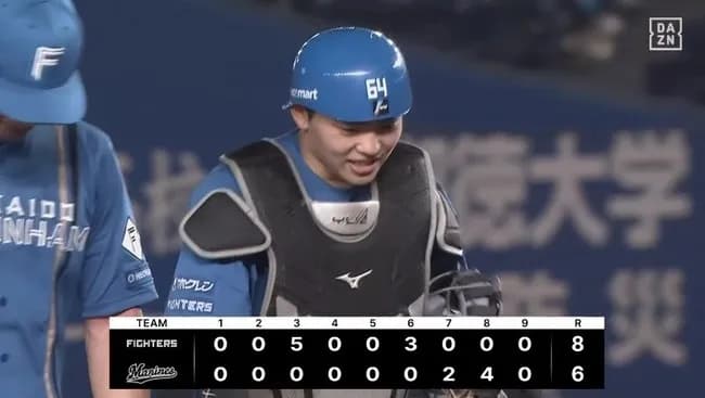【ロッテ対日本ハム17回戦】日本ハムが8-6でロッテに勝利!ヒヤヒヤ逃げ切りで2年連続シーズン勝ち越し!先発・伊藤は両リーグトップの13勝目!