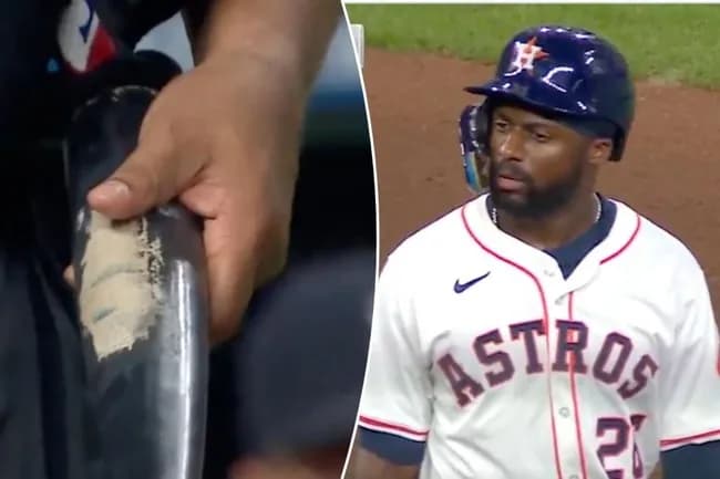 アストロズ選手のバットに不正疑惑 打球部が不自然に削られる