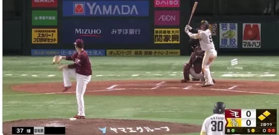 今日もホークスが先制!!野村勇のタイムリー!!