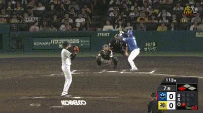 【阪神対中日21回戦】中日、7回表1アウト三塁から石伊のタイムリーで先制!!!!!!!!!!