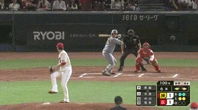 【広島対阪神24回戦】阪神、6回表無死一三塁から木浪のタイムリーで勝ち越し!!!!!!!!!!!!!!