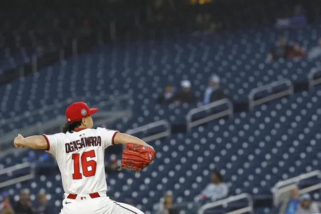 小笠原慎之介、メジャー初の3連投で3連打を浴びる 1回を5安打3失点 防御率は7.41