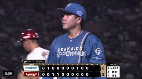 【日本ハム】金村尚真、回跨ぎも完璧!ファン「スプリットキレキレ」「完全復活か?」