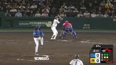 【阪神対DeNA23回戦】阪神、4回裏2アウト一二塁から高寺のタイムリーで先制!さらに中継ぎが乱れている間に一塁ランナーも生還し2点目!!!!!!!!!!