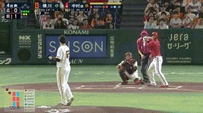 【巨人対広島24回戦】広島・中村奨成、巨人・横川から第8号同点ソロホームラン!!!!!!!!!!!