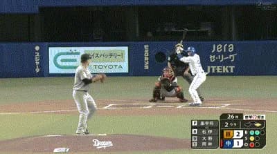 【中日対巨人23回戦】中日・石伊雄太、巨人・田中将大から第3号逆転2ランホームラン!!!!!!!!!!!!!!!!!!!