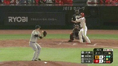 【広島対巨人25回戦】広島・中村奨成、巨人・戸郷から第9号2ランホームラン!巨人・戸郷は2回までに4失点の炎上