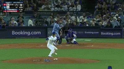 ドジャース・山本由伸、シュワーバーにソロホームランを打たれ同点に追いつかれてしまう…