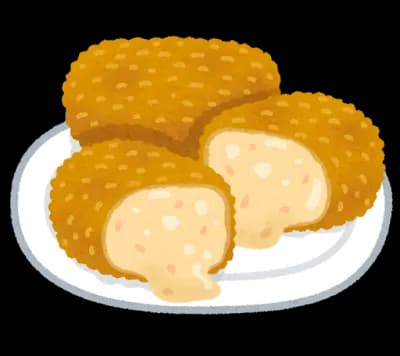 飯?簡単にカニクリームコロッケでいいよ