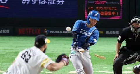 【日本ハム】右翼線適時二塁打の矢沢宏太「結果的にいいところに飛んだのでよかったです」