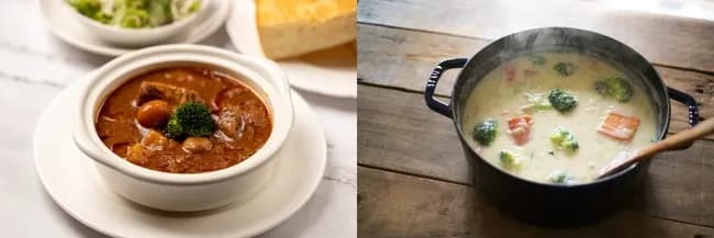 ビーフシチューvsクリームシチュー