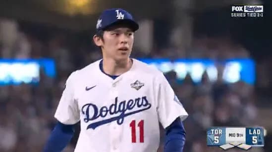 佐々木朗希、初のワールドシリーズでイニング跨ぎ無失点投球!!!!!!!!!