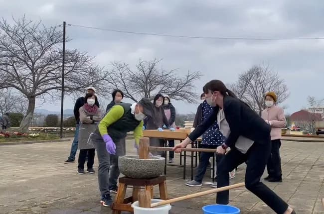 小野田さんの餅つきwwwwwwww