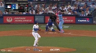 【WS第4戦】大谷翔平、3回にゲレーロjrに逆転2ランホームランを被弾し逆転を許す…