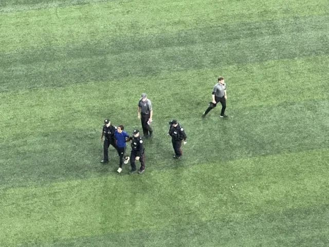 トロントで民度0 ファンがグラウンドに乱入で試合止まる