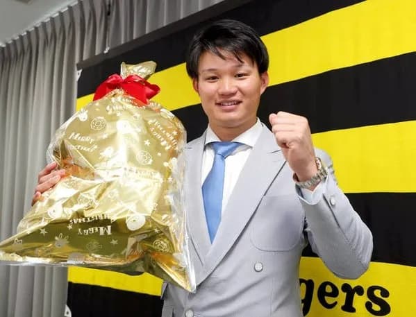 森下翔太、7800万→2億1000万! 阪神の4年目では史上最高額