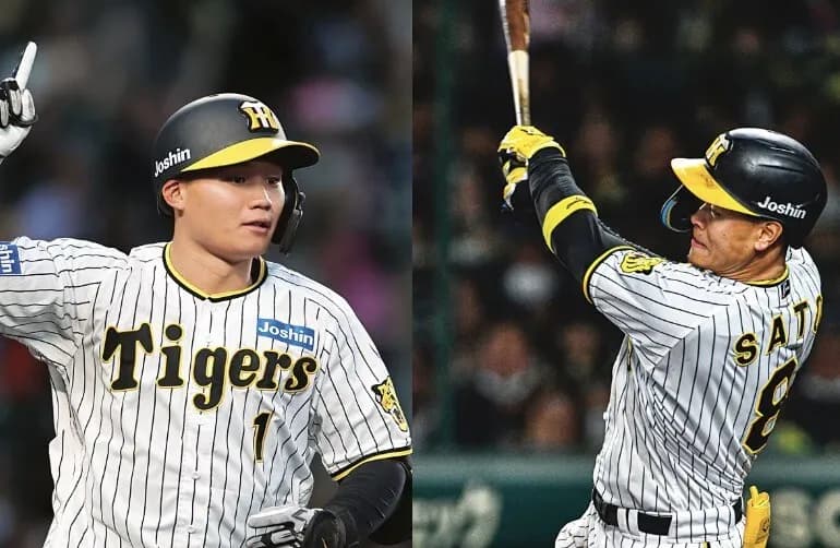 森下翔太(3年目).275 23HR 89打点 佐藤輝明(3年目).263 24HR 92打点