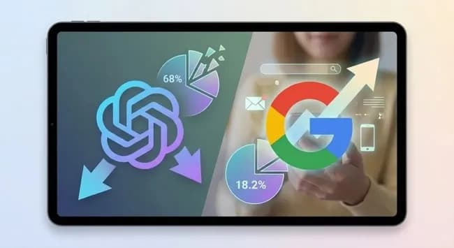 GoogleさんAIでも覇権わずか1年でシェア5%から18%へ