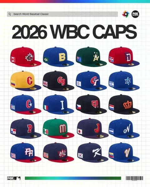 画像 WBC2026出場国の帽子、どれが一番カッコイイ?