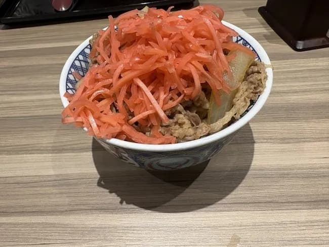 最近は牛丼に紅ショウガ乗せただけで炎上するらしい