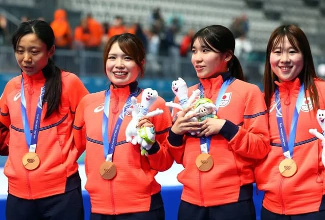 【冬季五輪】日本、過去最多更新の大会通算19個目メダル! メダルラッシュ継続…スピード女子団体追い抜きで銅メダル