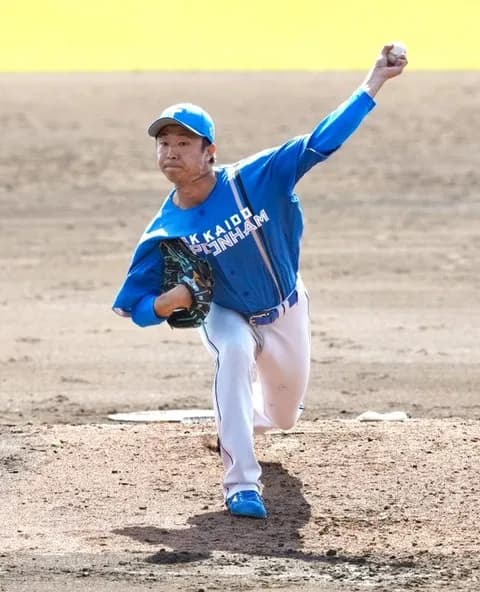 【日本ハム】島本浩也がトレード移籍後“初登板” ブルーのビジターユニで1回0封