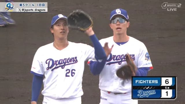 中日・仲地、ぽこぽこ打たれて3失点