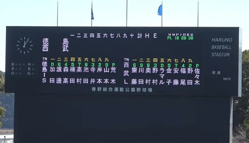 西武・齋藤大翔が4打数3安打3打点!