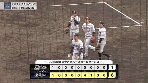 2月25日 オリックス6-1ロッテ ポランコの適時打で先制もリリーフが乱調、対外試合連敗を喫する